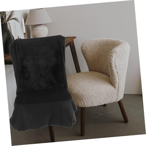 Funda para silla sin brazos negra cubierta protectora elástica para sillón moderno 8