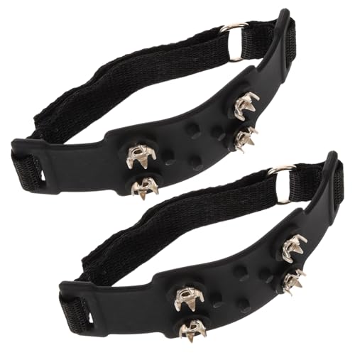 Holibanna 1pair Snow Cleats for Boots Non- Ice Grippers for Outdoor Activities Easy to Install Flexible Design for Climbing and Walking Sturdy Material for Men and Women