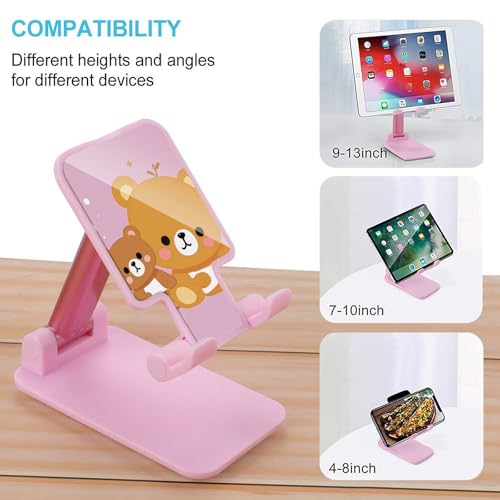 Support de téléphone portable pliable ours mignon, idée cadeau originale