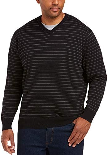 V-Neck Stripe Sweater 