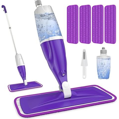 Papclean Microfibre Spray Mop with Reusable Pads Cover