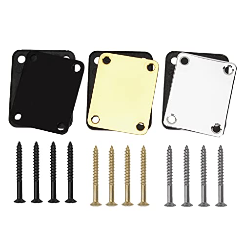 Yootones Metal Guitar Neck Plates 3-Pack