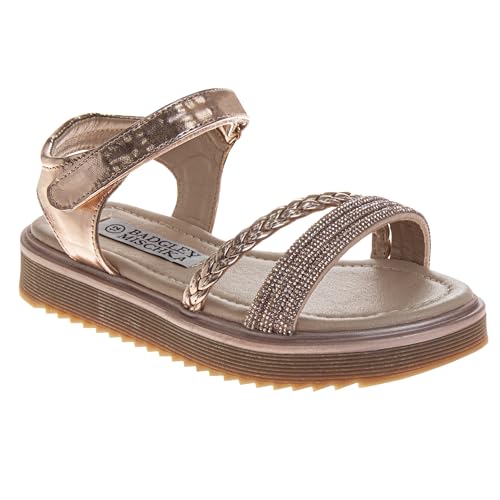 Badgley Mischka Girls' Lug Sole Platform Sandals