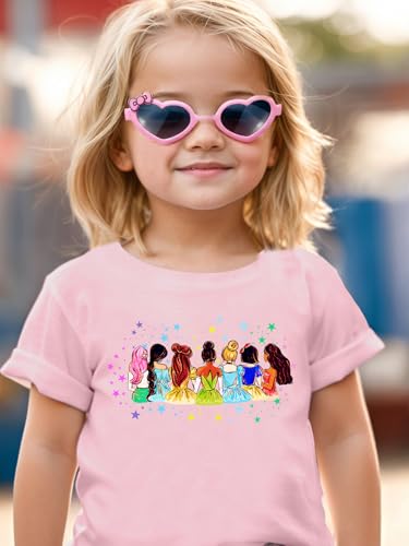 Magical Girl Shirt Cute Snacks Graphic Tee Toddler Kids Girls Holiday Short Sleeve Outfits Tops 3-10 Years3