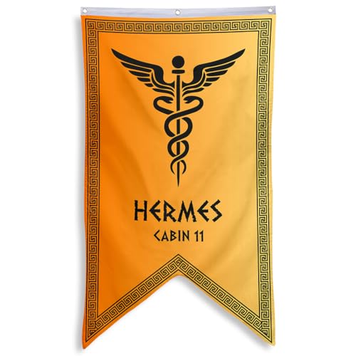 Yanbooch Cabin 11 Hermes Banner Flag Man Cave Bed Room Home Office Party Decor 30x50 Inch (A)