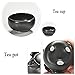 Hoobar Ceramic Kungfu Tea Set Chinese Style Handmade Teapot and Teacups with Portable Travel Bag and Tea Tray (Matte Black)