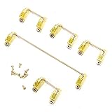 Kit complet prêt à l’emploi : chaque paquet comprend un stabilisateur de 6,5U, un stabilisateur de 2U et des vis plaquées or assorties — tous conçus avec un filetage renforcé pour éviter le dévissage, afin que le stabilisateur de votre clavier mécanique reste solidement fixé sur le circuit imprimé sans se desserrer lors de l’utilisation quotidienne.