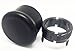 Capabunga Reusable Silicone Champagne Stopper with Screw Cap - Solid Black