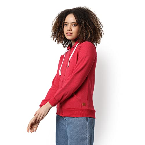 Image of PINACOLADA Women Stylish Zipper Sweatshirt Regular Fit for Casual Wear | Full Sleeves | Cotton | Sweatshirt Crafted with Comfort Fit and High Performance for Everyday Wear
