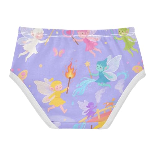 GuoChe Panties Elastic Waistband Panties Briefs Underwear for Girls in Sizes 2T,3T, 4T, 5T, 6Y and 8Y2