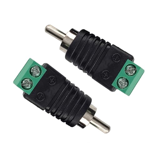Conectores RCA para cable de altavoz, pack 12 piezas miniatura 5