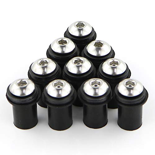 Xitomer Motorcycle Windscreen Bolts Wellnut Kit