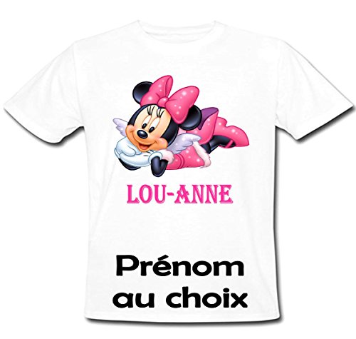 GRAVOPHOTO - Tshirt personnalisé Minnie prénom et Taille au Choix Cover