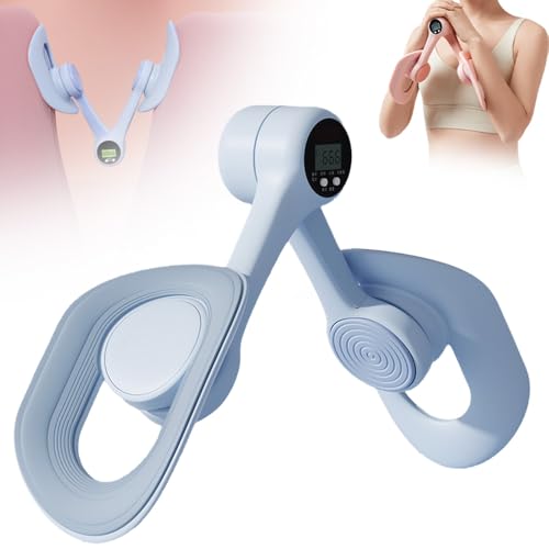 Inner Thigh Toners Master, dispositivos de ejercicio para el suelo pélvico mejorados 2024 con contador, ejercitador de muslos maestros, equipo de entrenamiento de muslo interior para mujeres (azul)