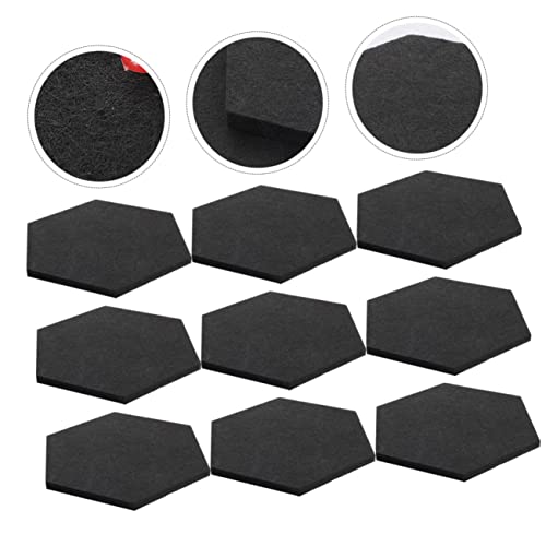 Kisangel 12Pcs Paneles Acústicos Adhesivos Hexagonales para Reducción de Ruido y Protección de Pared en Decoración para Oficina y Hogar miniatura 6