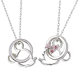 [ザ・キッス] THE KISS 【ディズニー コレクション】ミッキー&ミニー/シルバー ペアネックレス DI-SN1213DM-1214DM
