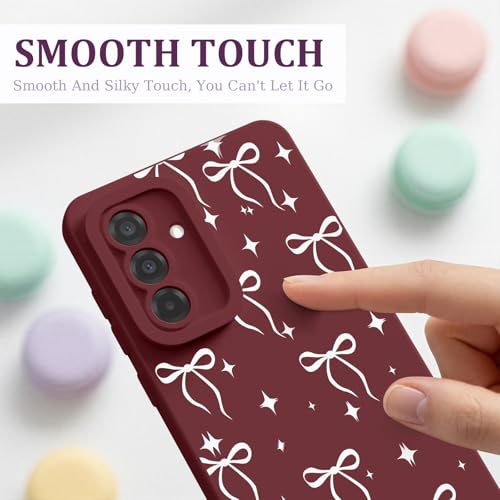 CASBST for Galaxy A36 5G Phone Case, Printed Silicone, Bow Star - image 2