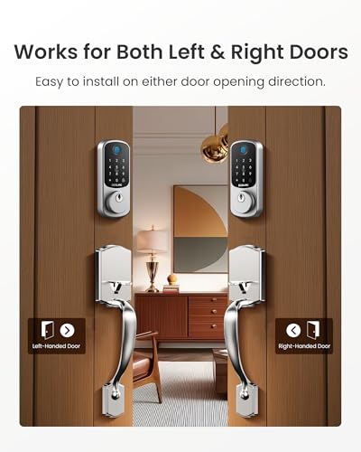 DESLOC B200 Smart Front Door Lock Handle Set, Fingerprint & App Control - image 9