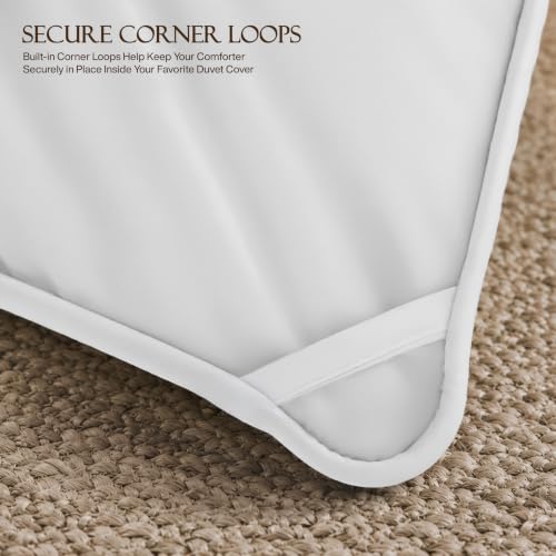 Image of Utopia Bedding Comforter Twin Size 64 x 88 Inches, All Season Duvet Insert, Down Alternative Box Stitched Bed Comforter with Corner Tabs, Machine Washable