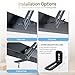 C YECEN Sound Bar Mounts Under TV or Above TV, Soundbar Mount Hold Up to 22Lbs, with Detachable Extension Arms and L-Brackets.