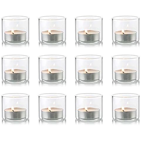 Nuptio Candelabros Votivos de Vidrio Transparente Cover