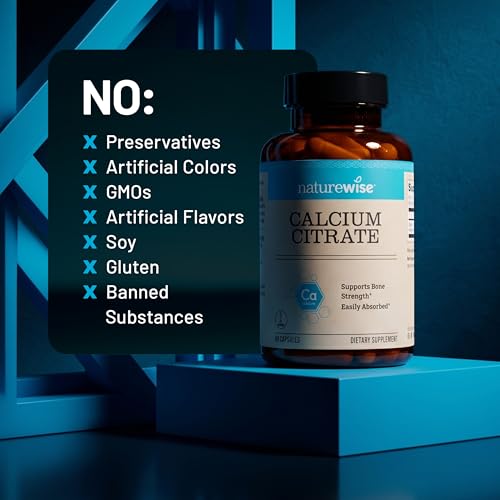 NatureWise Calcium Citrate 500mg Capsules - Supplement for Bone Health - Easy to Digest & Absorb - Vegan, Non-GMO, Gluten-Free - 90 Count[30-Day Supply] - image 9