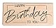 Rayher Stempel Holz Happy Birthday to you, 4 x 9 cm, Stempel Geburtstag, Holzstempel zum Gestalten von Karten, Umschlägen, Geschenken, Motivstempel, Butterer Stempel, 29245000