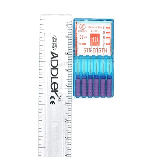 ADDLER DENTAL STRENGTH STAINLESS STEEL K FILE 25 MM ROOT CANAL FILES SIZE 10 PACK OF 6. (B0BRNGZ4H4) Amazon Price History, Amazon Price Tracker
