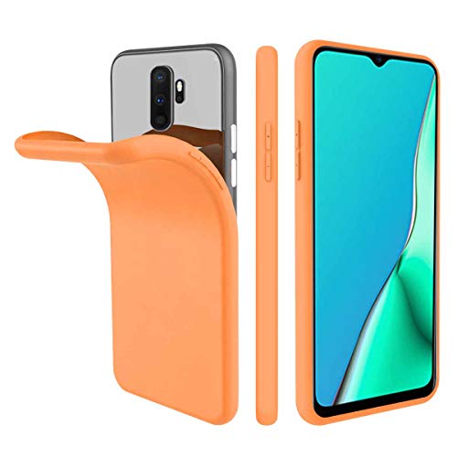 Forhouse Funda para OPPO A9 (2020), Fina de Silicona Carcasa Flexible Ligero TPU Fundas [Antideslizante] [Resistente a arañazos] - (Coral Naranja)