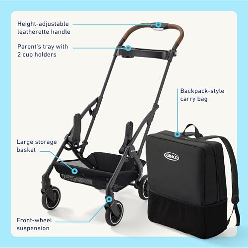 Graco® Gomax Frame Stroller, Accepts All Graco® Infant Car Seats, Backpack Style Lightweight Travel Stroller Frame - image 9