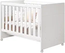Berço Americano Katatau Flex 3 Em 1 Vira Mini Cama Ou Sofazinho Branco Fosco - Reller