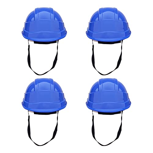 Image of LADWA Blue Heavy Duty Director Safety Helmet, ISI Marked Industrial Head Protection Hard Hat for Construction, Factory and Outdoor Safety Use (Pack of 4)