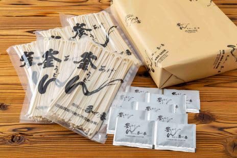 (1ヶ月常温保存可能)長田in香の香 釜あげうどん 半生うどん12玉(2玉✕6袋) つけ出汁付