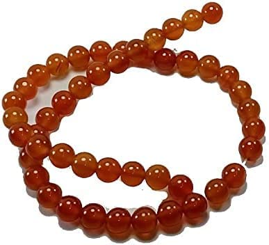 Red Carnelian Stone Line Beads for Reiki Healing and Crystal Healing Stone Bead Size 8 mm-image-30
