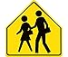 GRAPHIC, SCHOOL CROSSING SYMBOL, 30X30 .080 HIP REF ALUM