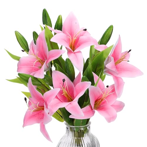 PATIKIL Lily Fake Flowers