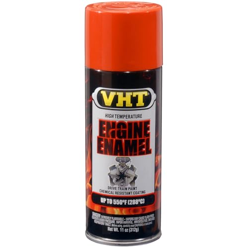 VHT SP120 550° Engine Enamel High Heat Spray Paint – Chrysler Hemi-Orange – 11 oz. Aerosol Can