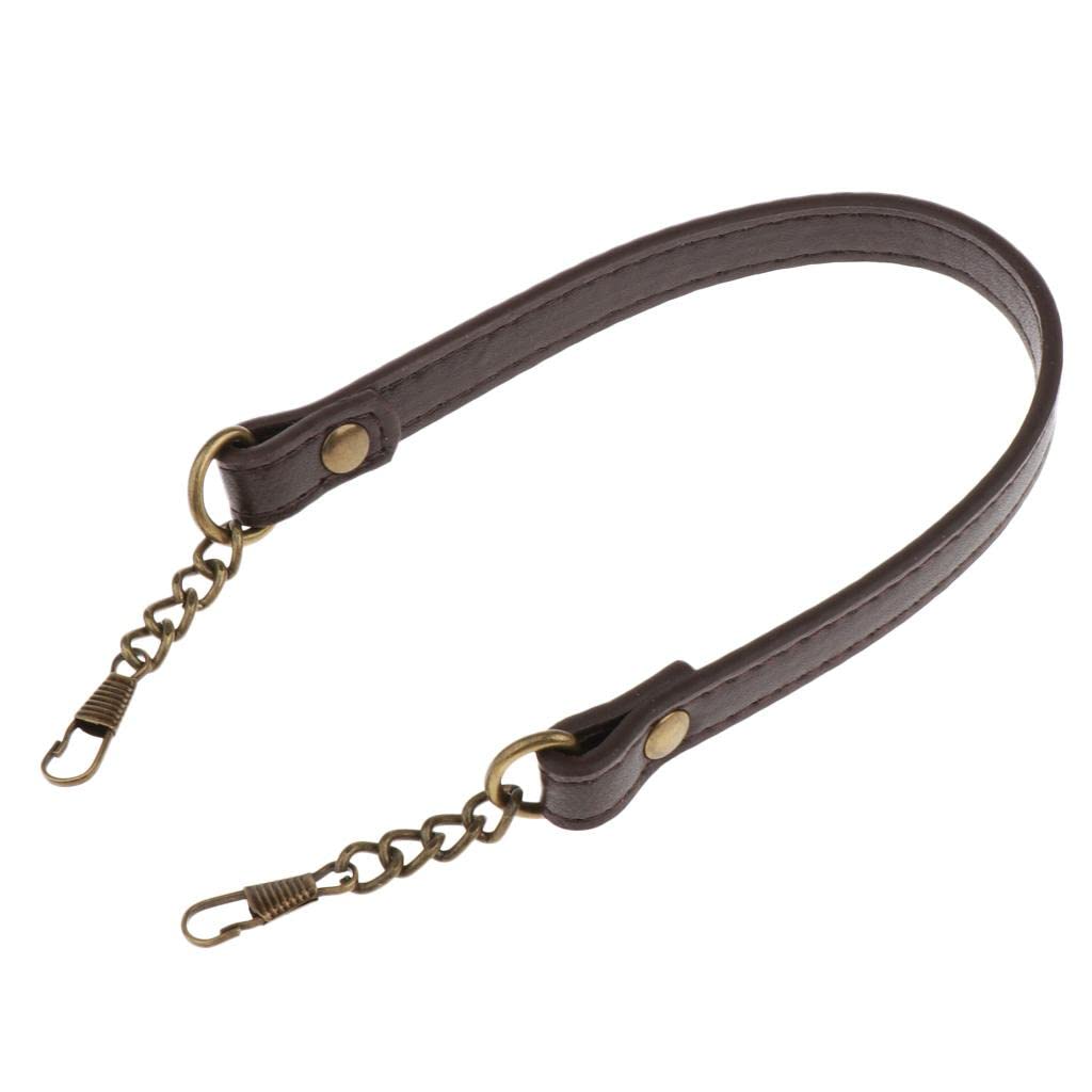 SECRET DESIRE Short Bag Strap Replacement Pu Leather Handbag Handle DIY Bag Belts Brown-image-29