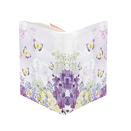 Disnimo Butterfly Floral Book Sleeve Book Protector, Book Covers For Paperbacks Textbook Hardcover Up To 9 X 11 Inches, Washable Fabric, Book Sleeves Book Lover Gifts #TOP4