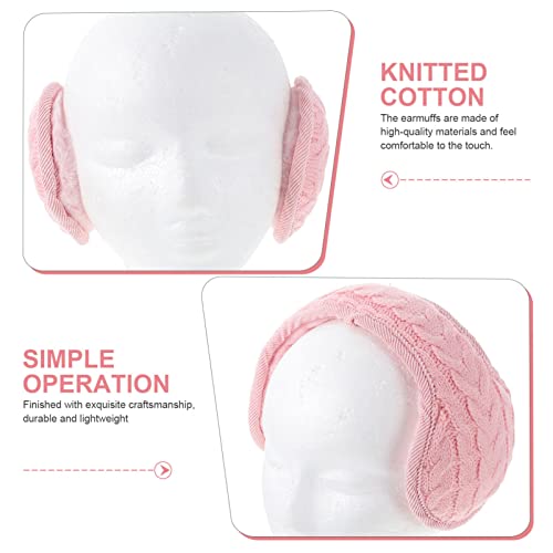 3 pcs Warm Earbuds Warm Cotton Ear Muff Girls Earmuff Earwarmer Pink Knit Ear Muffs for Girls Ear Cover Kids Plush Earmuffs Ear Protector Girl Child Keep Warm Knitted Cotton heater/533