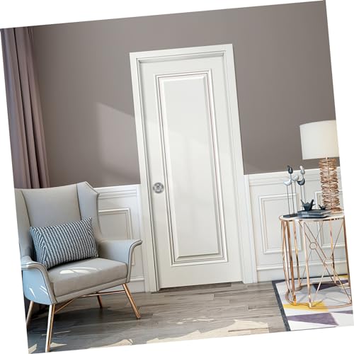 Cerradura de puerta corrediza Tofficu con acabado en níquel satinado, instalación fácil para baño y dormitorio miniatura 3