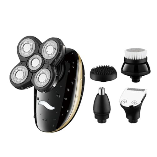 MOBUTOFU Afeitadora Eléctrica Recargable para Hombre, Multifunción y Lavable Cuchillas de Plástico y Metal para Uso en Seco y Húmedo