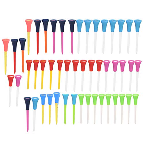 Golf-tee-50PCS-Plastic-Plastic-Golf-Tees-Long-Tees-83Mm-Mixed-Colors-Golf-Training