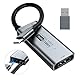 Newhope USB 3.0 Capture Card mit 100W PD – HDMI zu USB-C Videoaufnahmegerät, 1080P 60fps & 2K 30fps Video Audio Capture für Streaming, Game Recording, kompatibel mit Quest 3, Switch, PS4/PS5