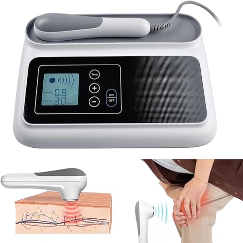 Dispositivo di terapia ad ultrasuoni per alleviare il dolore con intensità regolabile e timer, attrezzatura per fisioterapia domestica per ginocchia, spalle, braccia lombari, collo