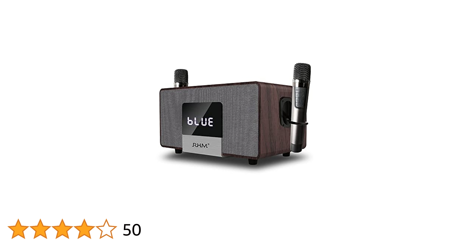 RHM K222 Karaoke マイク2本 Amazon.co.jp: RHM K222 カラオケマシン、2つのワイヤレスマイク