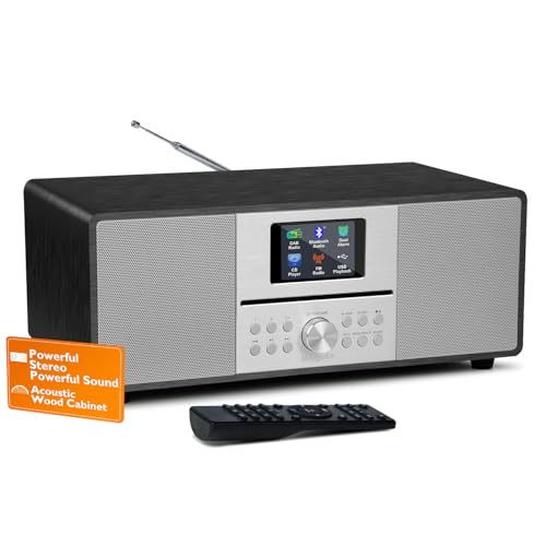 MangoKit MS4 CD Player DAB Radio HiFi System I Bluetooth I Stereoanlage...