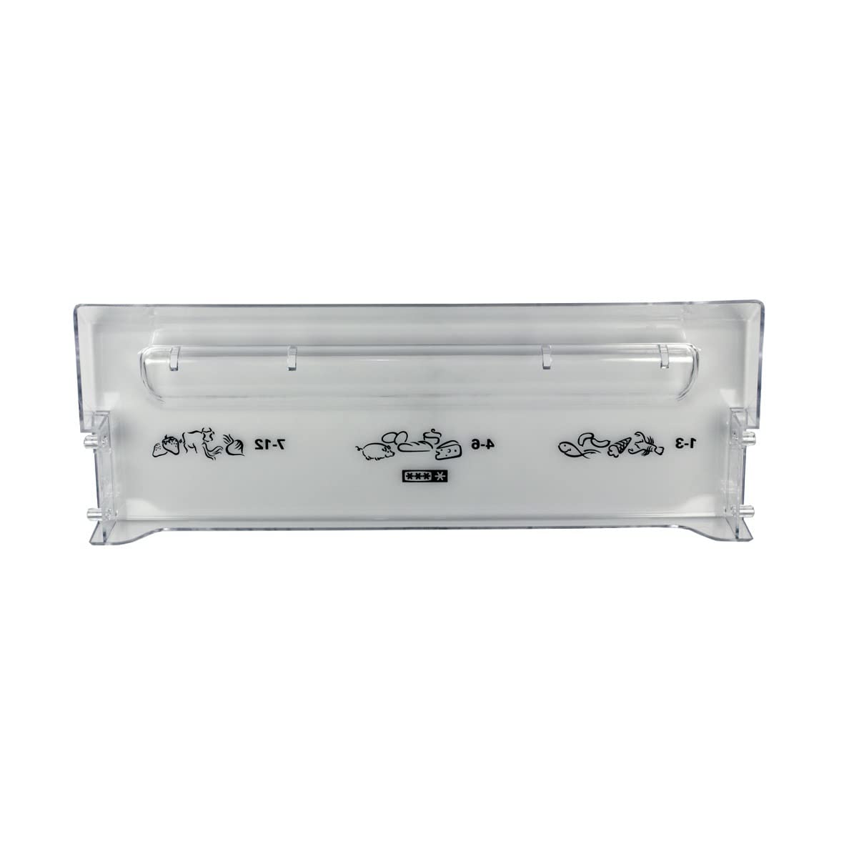 Gefrierfachklappe Frosterfachklappe Klappe für Kühlgefrierkombination Gefrierschrank Gefriergerät ORIGINAL Electrolux AEG 224407217/5 passend auch Zanker Progress Küppersbusch Rex Zoppas uvm