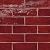 Bedrosians Zagora Rectangular 2 in. x 6 in. Glossy Rouge Ceramic Tile (8.07 sq. ft./Case)