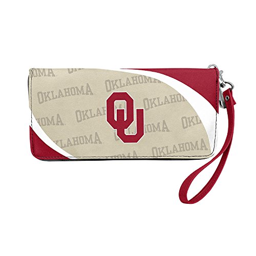 Littlearth NCAA Oklahoma Sooners Curve Zip Organizer, Team Color, 8" x 4" x 1"